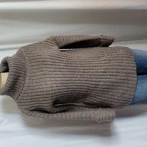 Soft Surroundings Wool Blend Sweater Cowl Neck 3/4 Bell Sleeve Cozy Size S